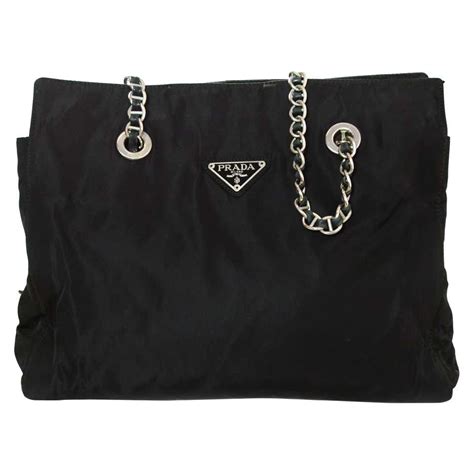 leather and nylon chain prada purse 185ar 925|prada leather handbags.